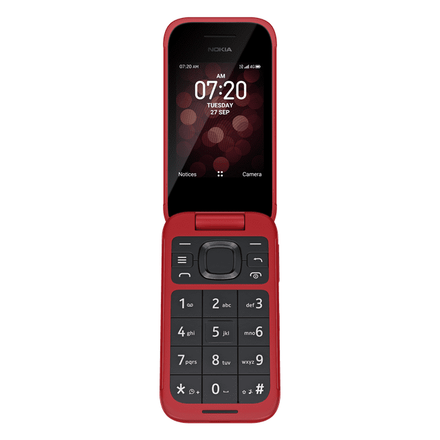 Consumer Cellular, Nokia 2780, 8GB, Red Flip Phone