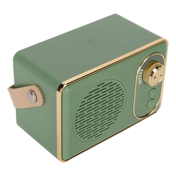 Consumer Electronics Retro Bluetooth Speaker, 5W Speaker Bluetooth Speaker for Camping for Decoration Green