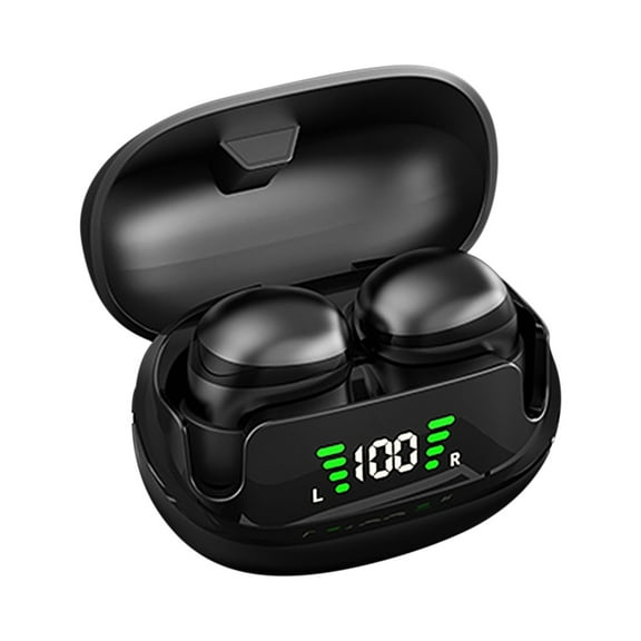 Consumer Electronics Smart Wear And Other Bluetooth Earphone Mini Bluetooth Power Digital Display Low Delay Headset Earplug Type Ultra-low Black