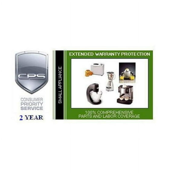 Consumer Priority Service 2 Year Small Appliance under $750.00
