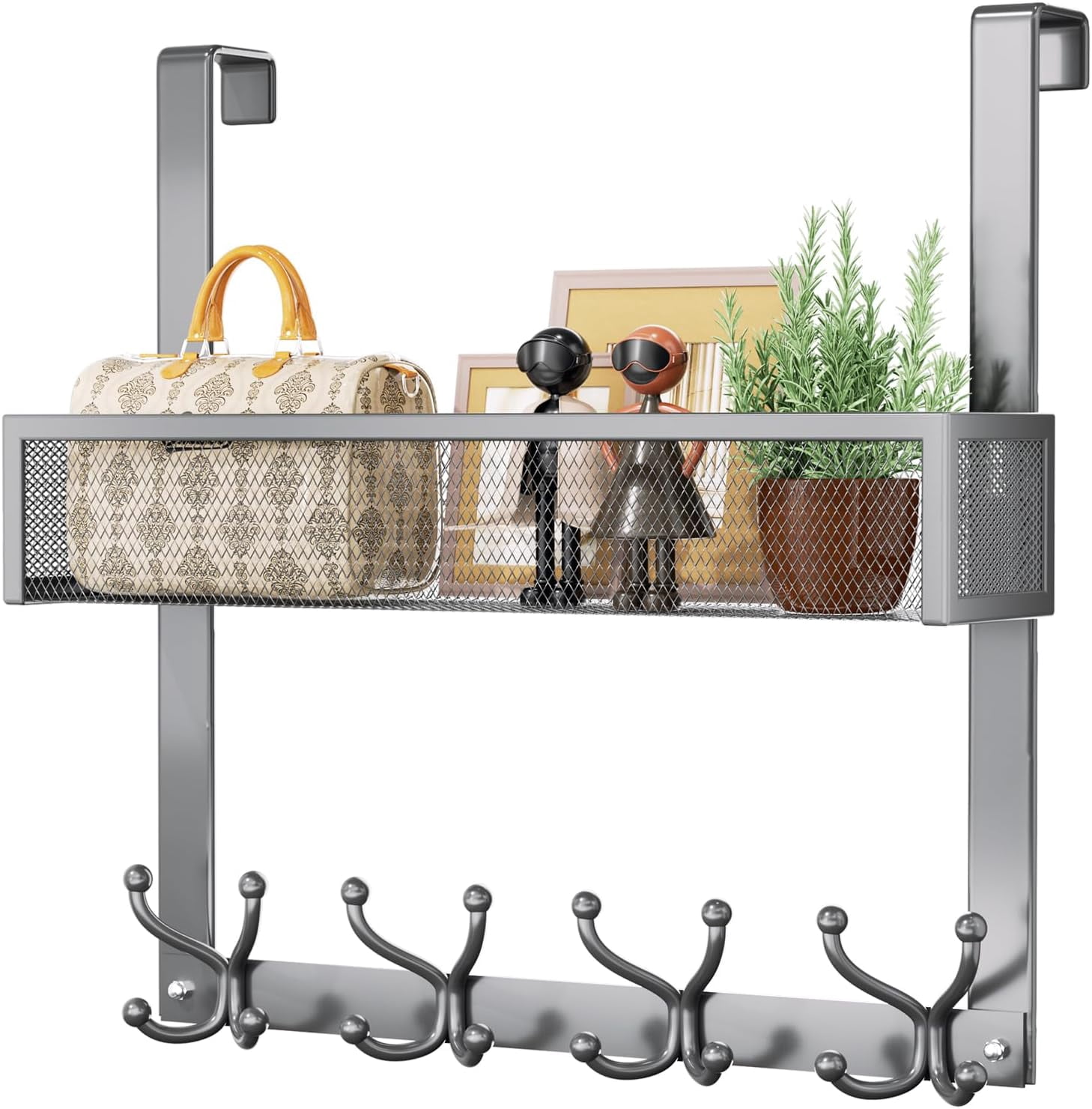 Curated visual reference: Hooks And Baskets For Small Spaces With Hooks Reference: Consumest Over The Door Hooks Organizer Over Door Hanger With