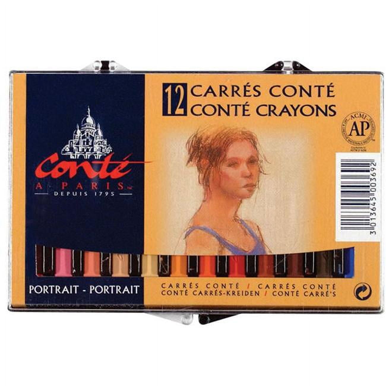 Conte Crayon 12-Color Portrait Set-C50129