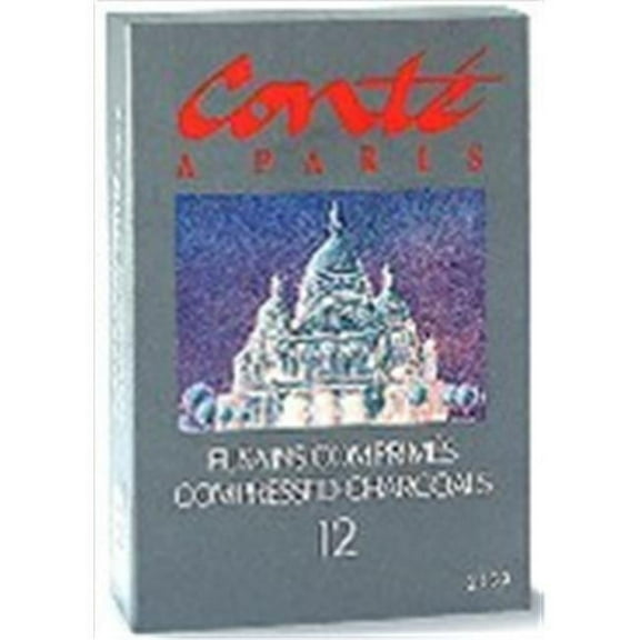 Conte 2230 Compressed Charcoals - Assorted, Dozen