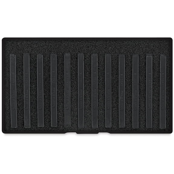 Conté Pastel Crayons Black 2B