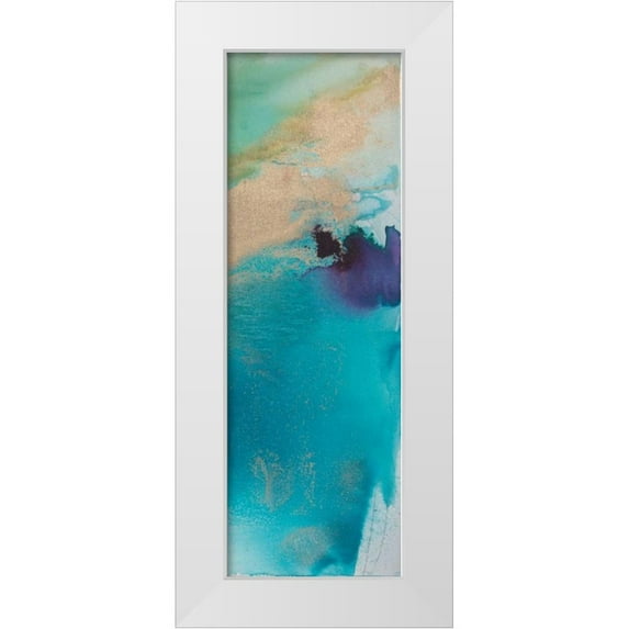Contacessi, Julia 11x24 White Modern Wood Framed Museum Art Print Titled - Under Deep II