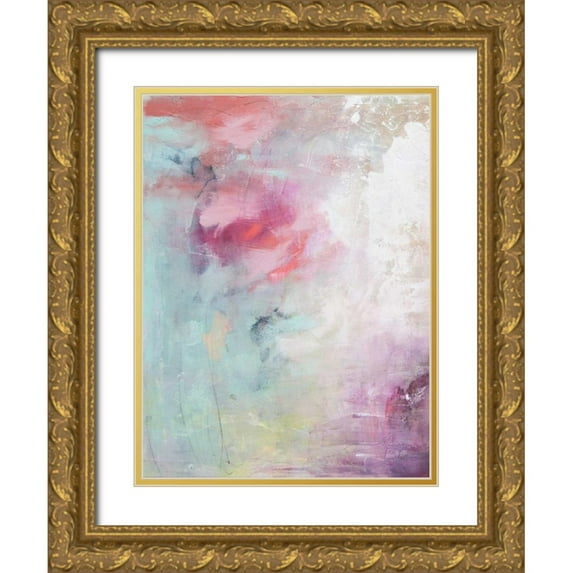 Contacessi, Julia 15x18 Gold Ornate Wood Framed with Double Matting Museum Art Print Titled - Pastel Terrain I