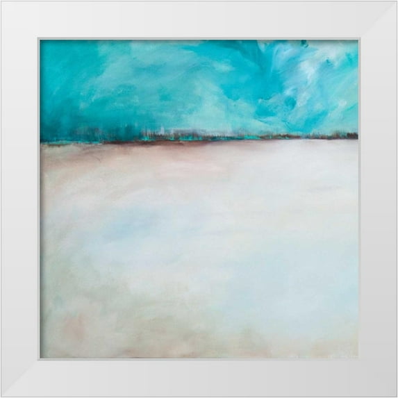Contacessi, Julia 26x26 White Modern Wood Framed Museum Art Print Titled - Mystic Sand I