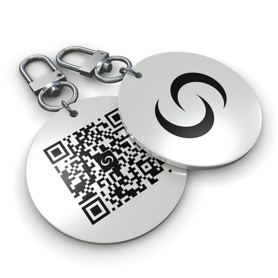 Contact Co. Smart NFC Keychain, Sleek Durable NFC Key Fob with Instant App-Free Sharing, Seamless Keychain for Creators, Connectors, and More, White