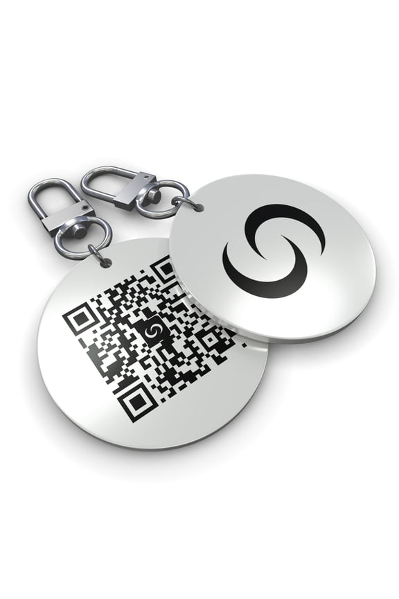 Smart NFC Keychain, Sleek Durable NFC Key Fob with Instant App-Free Sharing, Seamless Keychain for Creators, Connectors, and More, White