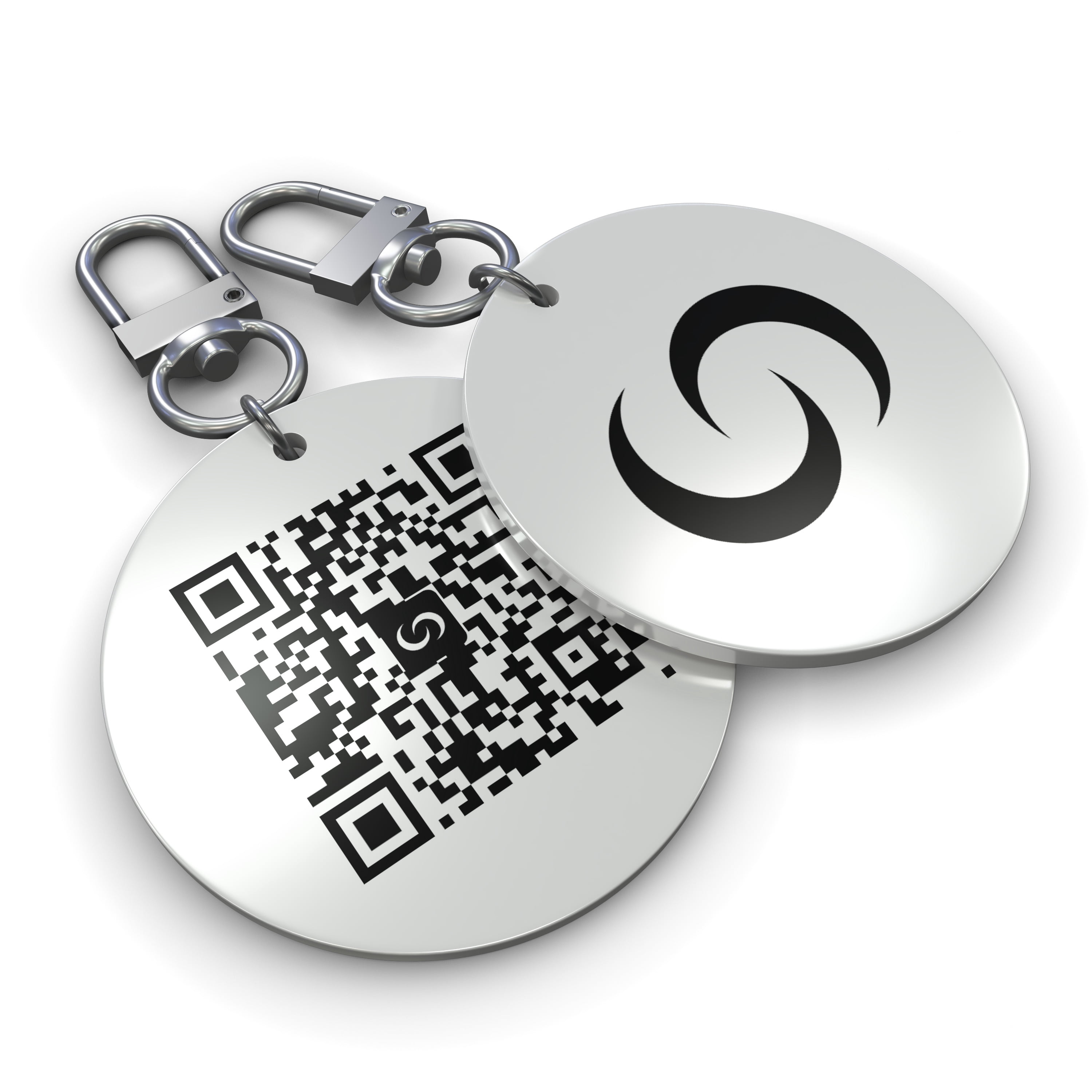 Contact Co. Smart NFC Keychain, Sleek Durable NFC Key Fob with Instant App-Free Sharing, Seamless Keychain for Creators, Connectors, and More, White