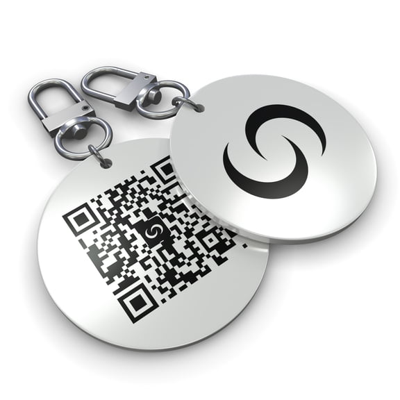 Contact Co. Smart NFC Keychain, Sleek Durable NFC Key Fob with Instant App-Free Sharing, Seamless Keychain for Creators, Connectors, and More, White