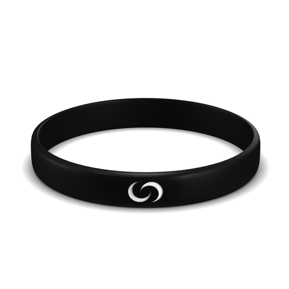 Contact Co. Smart Silicone NFC Wristband, Sleek Durable Smart Band with Instant App-Free Sharing, Seamless Band for Tech Enthusiasts and More, Black