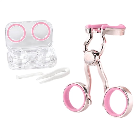 Contact Lens Applicator Tool, Eye Opener for Contacts for Easy Insertion and Removal, with Sucker+Tweezer with Soft Tip,1 x Contact Lens Applicator Tool,Pink