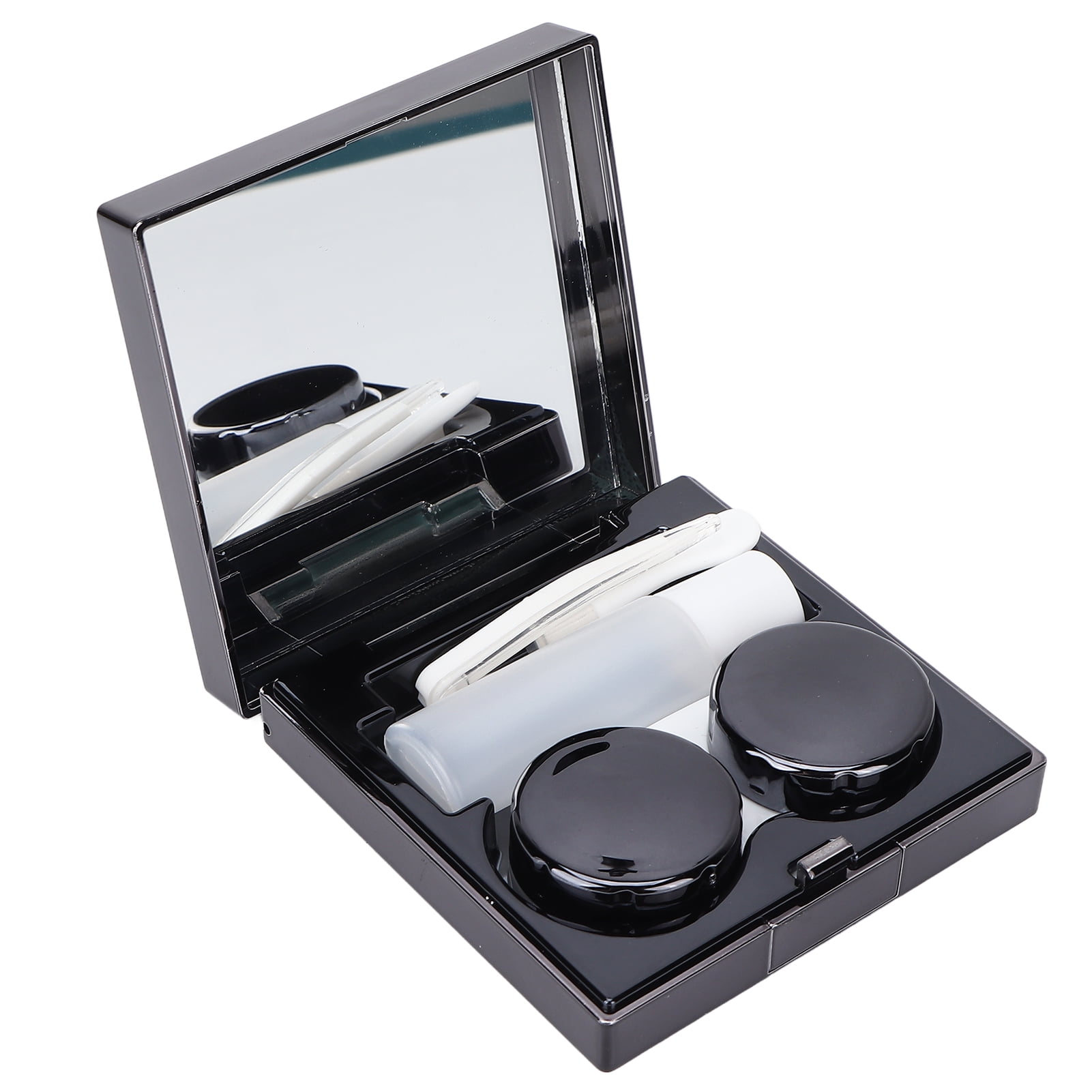 Contact Lens Box Kit Tweezers Remover Stick Solution Bottle Portable