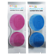 Contact Lens Case, Fresh Wrapped Single Case, Reusable, Recommended Monthly Replacement, Compact, Portable, Easy to Use for Daily Lens Storage, Perfect Travel Accessory, Pink