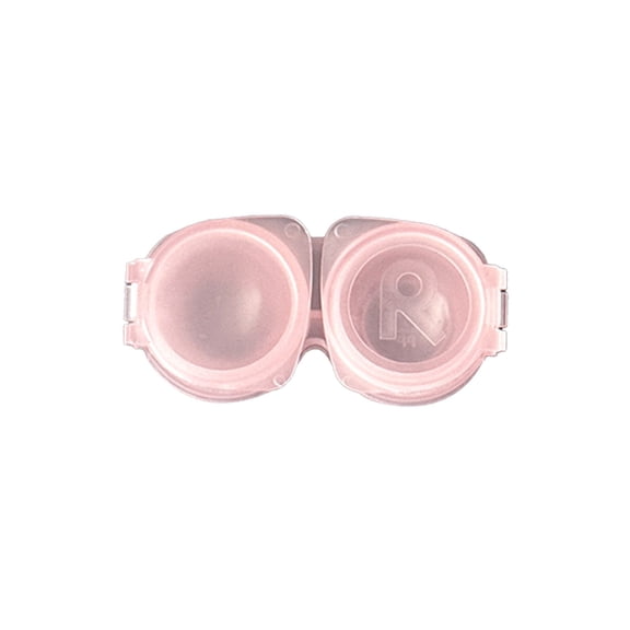 Contact Lens Case, Leakproof Left/Right Eyes Contact Lens Container, Transparent Soak Storage Kit for Travel, Durable Light Convenient Clear Contact Lens Cases
