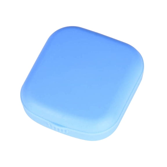 Contact Lens Case Rose Design Portable Contact Lenses Container Holder Storage Box for Home and Travel Travel Portable Pocket Contact Lens Case Glasses Mirror Box Holder Container