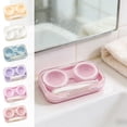 thumbnail image 1 of Contact Lens Case Travel Kit, Portable Contacts Holder with Double Lens Containers and Tool Slot, Leakproof Plastic Storage Box for Daily Use and Trips, 1 of 6