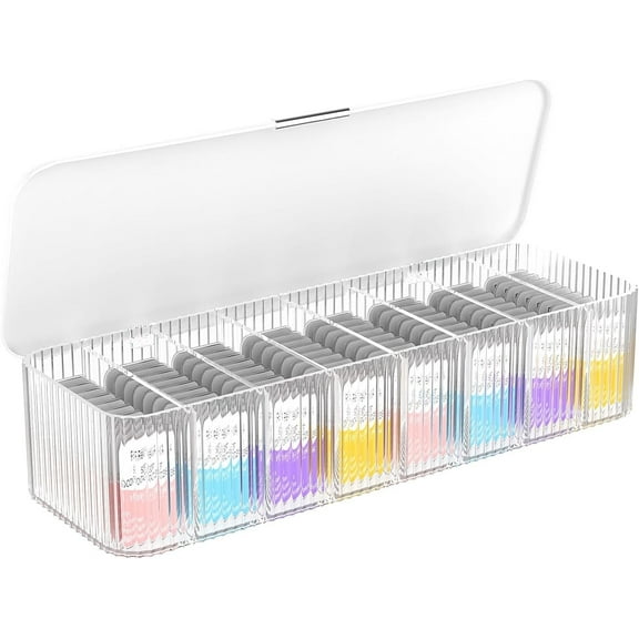 Contact Lens Organizer,Happon Contact Lens Storage Organizer Cases with Compartment,Disposable Contact Lenses Case Container Box for Daily Colored Contact Lenses, Home, Large Capacity