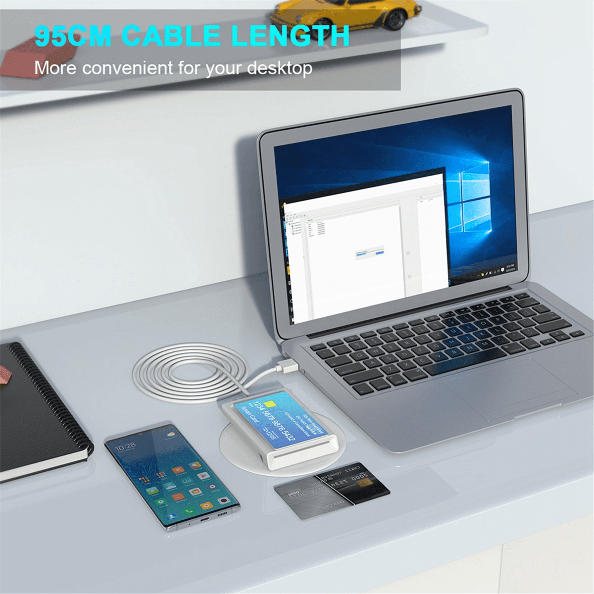 Contact + NFC 2In1 Smart Card Reader PCLinked DualInterface Smart