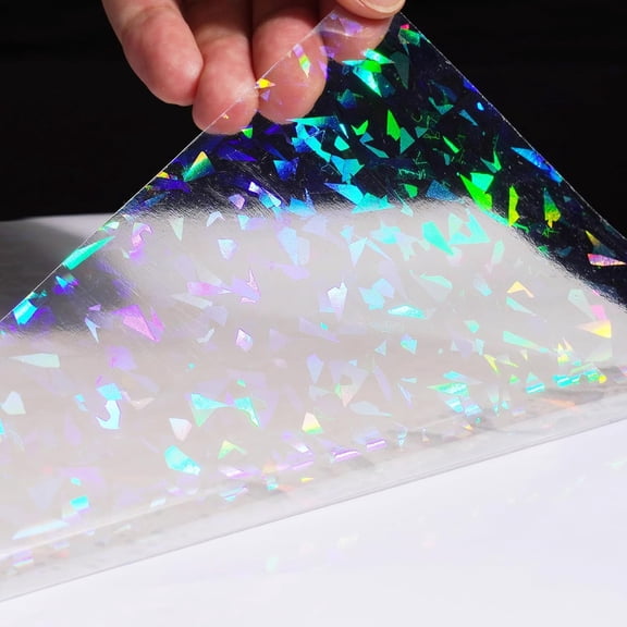 Contact Paper Peel and  Clear Holographic Self  Laminating Sheets  for Stickers Papers Crafts Books Cabinets Drawers  Classroom Decorative Wallpaper 15.8x78.8