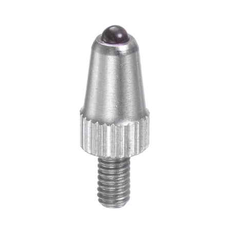 Contact Point for Dial Indicator Linear Gauge, 2mm Dia Ball Tip M2.5 Thread 9mm Length