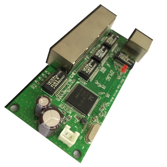 Contact Port Mini Switch Module PCBA Motherboard 5-Port Gigabit Switch Module LED Line 5 Port 10/100/1000 M