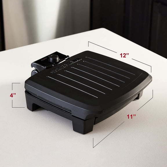 Contact Submersible Grill, 5-Serving with Adjustable Temperature Control and Nonstick Plates