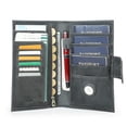 thumbnail image 1 of Contact's Leather Family 4 Passport Holder With Airtag,Travel Passport Wallet RFID Blocking (Gray), 1 of 9