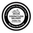 thumbnail image 1 of Contactless Delivery Rate Your Driver Labels | 2.5" Inches Round | 100 Pack, 1 of 4