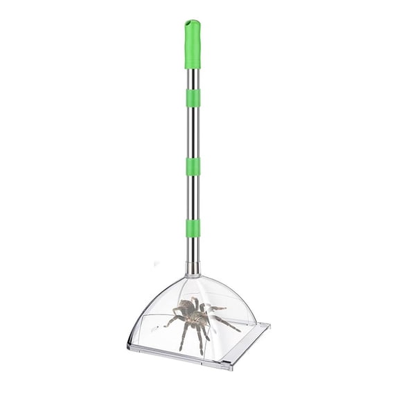 Contactless Telescopic Spider Catcher Tool, Long Handle Bug Insect Grabber, Humane Pest Remover for Spiders, Roaches, Scorpions, No Touch Catch & Release,32 in.
