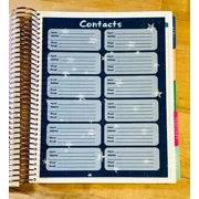 Contacts Addresses Two Sided Dashboard 4 Use W Erin Condren Planner-