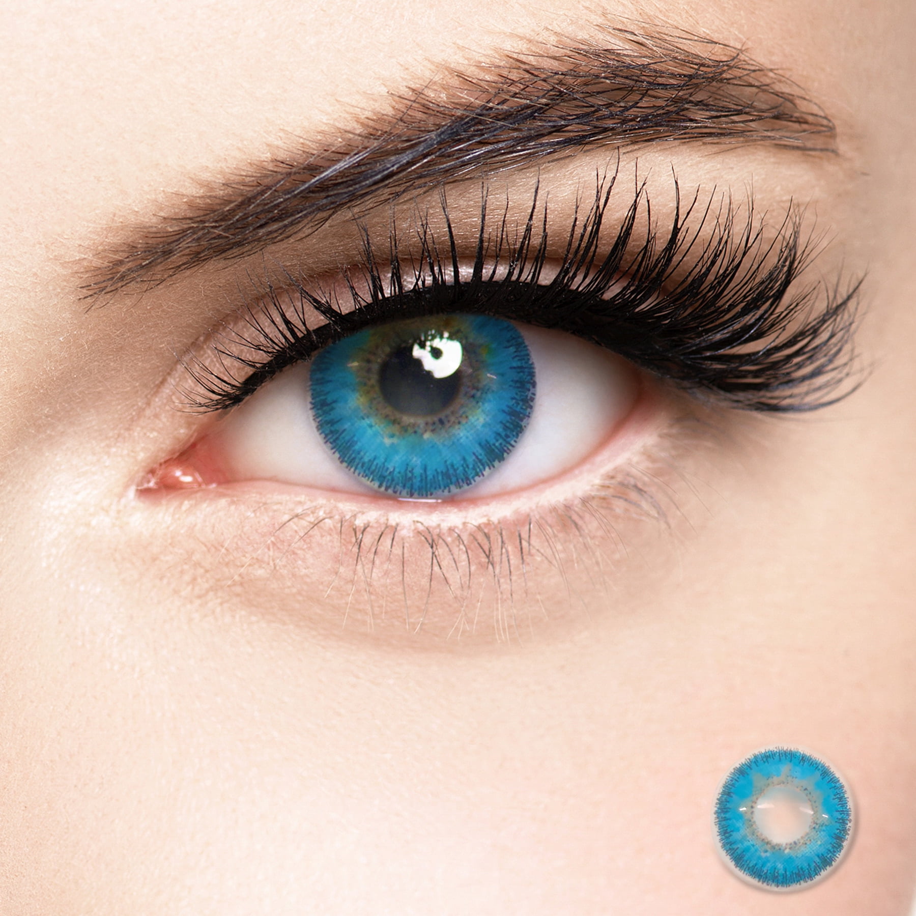 Contacts Lens Case with Travel Holder Cosmetic Storage Kit for Colored Contact Lenses for Eyes