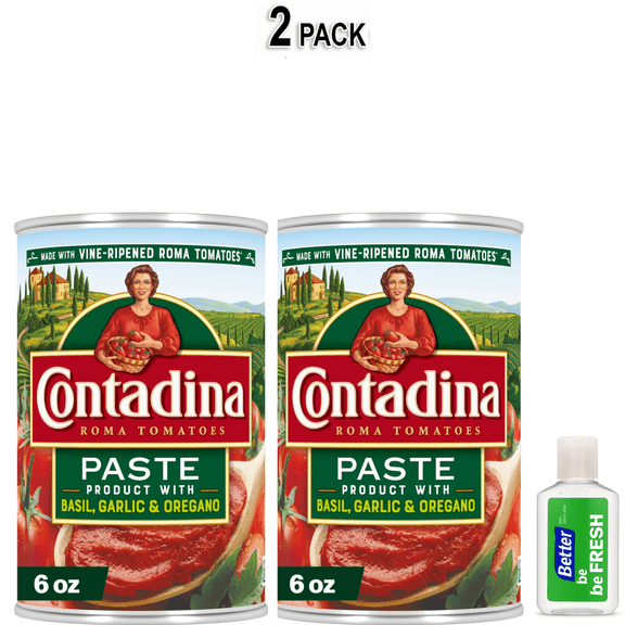 Contadina Canned Tomato Paste with Italian Herbs, 6 oz