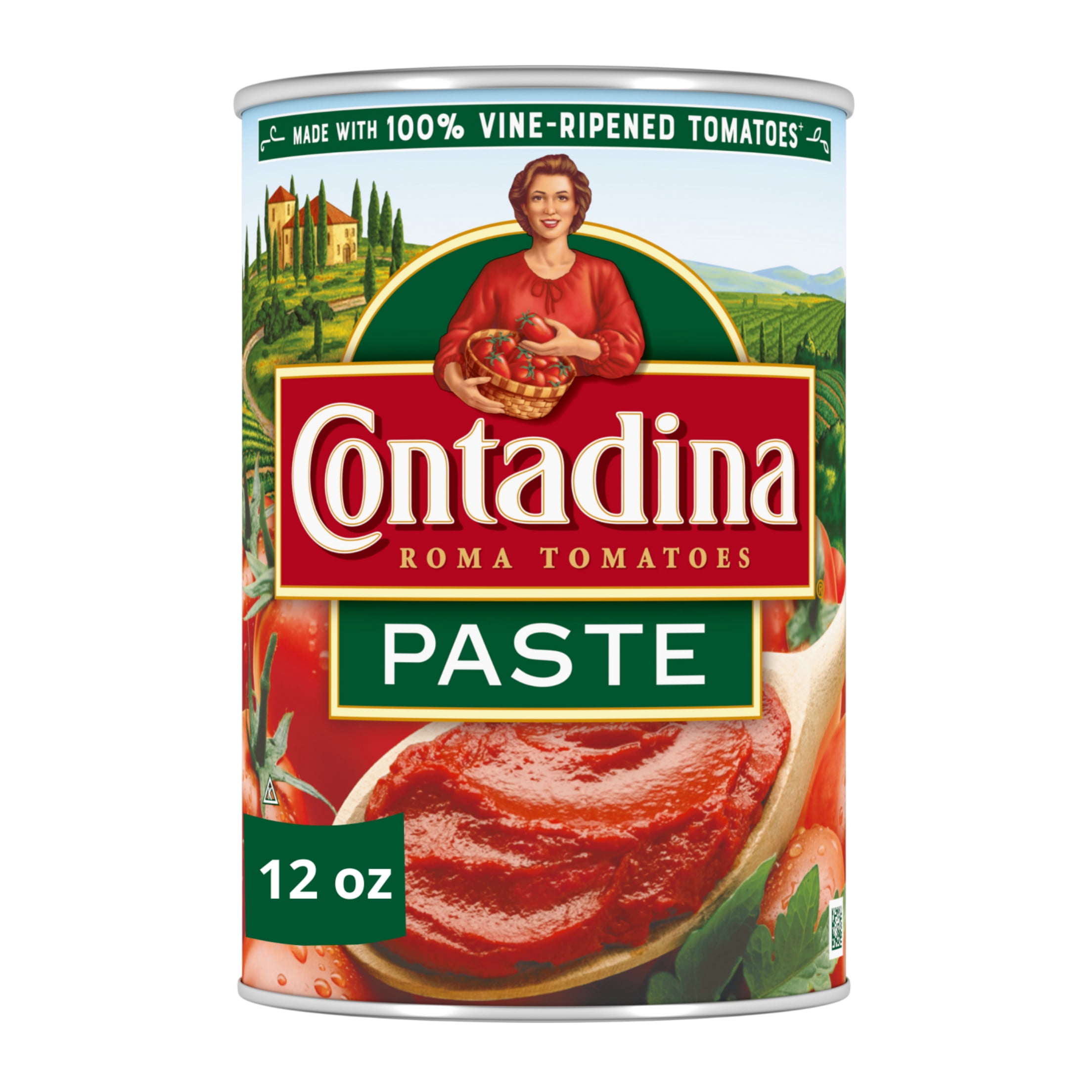 Contadina Canned Tomatoes Canned Tomato Paste, 12 oz Can (Pack of 6)