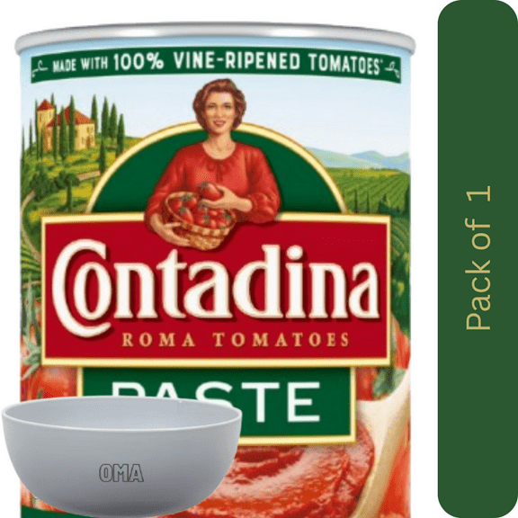Contadina Canned Tomatoes Tomato Paste, 12 oz Can  with Bowl by OMA