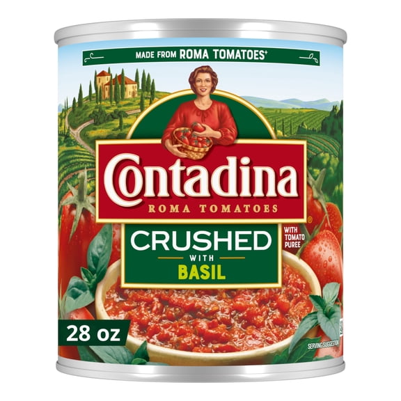 Contadina Crushed Tomatoes with Basil, 28 oz. Can