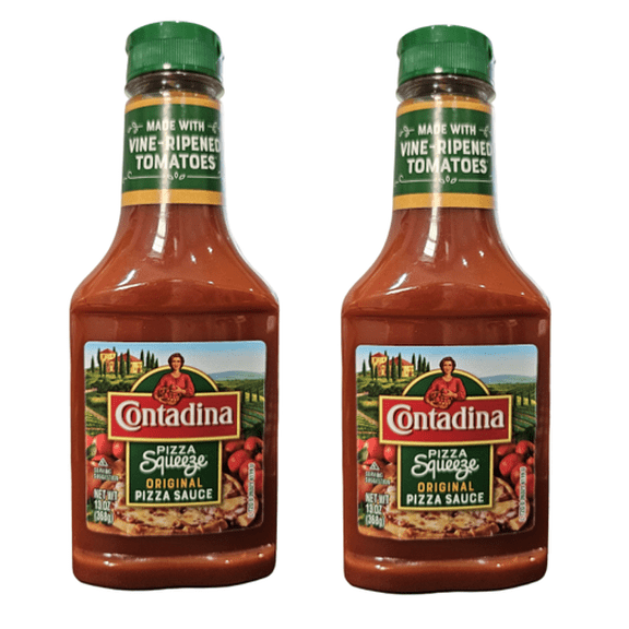 Contadina Pizza Sauce Squeeze Original Vine-Ripened Tomatoes 2 Pack, 2 x 13 oz