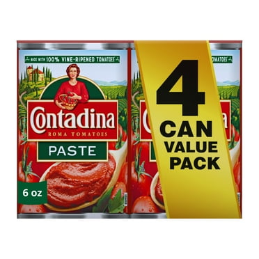 Contadina Tomato Paste, 6 oz Can (Pack of 4)