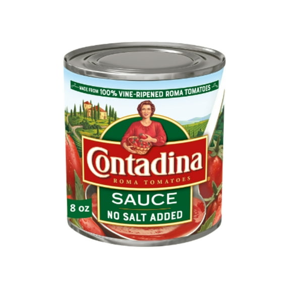 Contadina Tomato Sauce No Salt Added 8 oz Can (Pack of 8)
