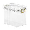 Container for Food PET storage box 4 Size Single Clear Plastic Storage