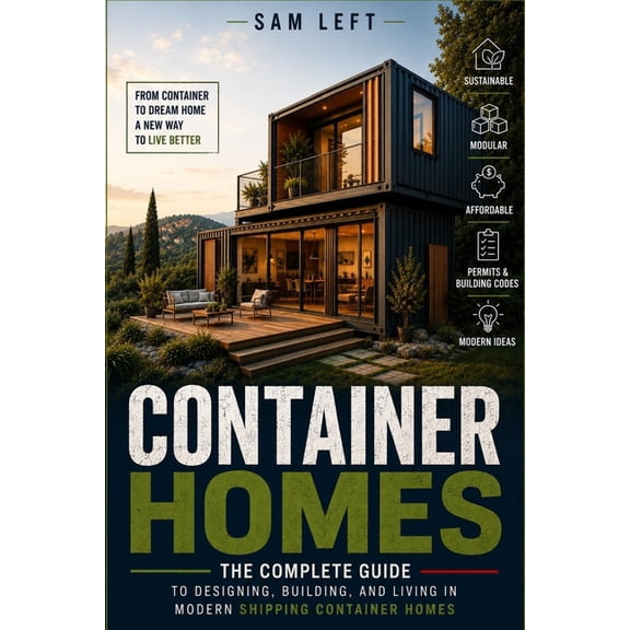 Container Homes: The Complete Guide to Designing, Building, and Living in Modern Shipping Container Homes, (Paperback)