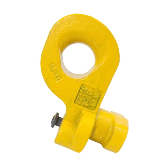 32 Ton Left-Side Shipping Container Lifting Hook Hot-Dip Galvanized & Yellow Camlock Lug ISO 1161 Compliant Heavy Duty Container Lifting Lugs