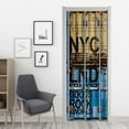 Container Pattern Door Sticker Modern Home Bedroom Entrance Decoration