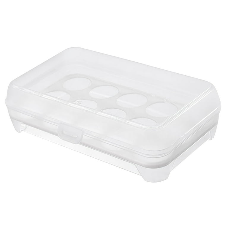 Container Store Pasta Storage Large Capacity Egg Holder for Refrigerator Egg Fresh Storage Box for Fridge Egg Storage Container Organizer Clear