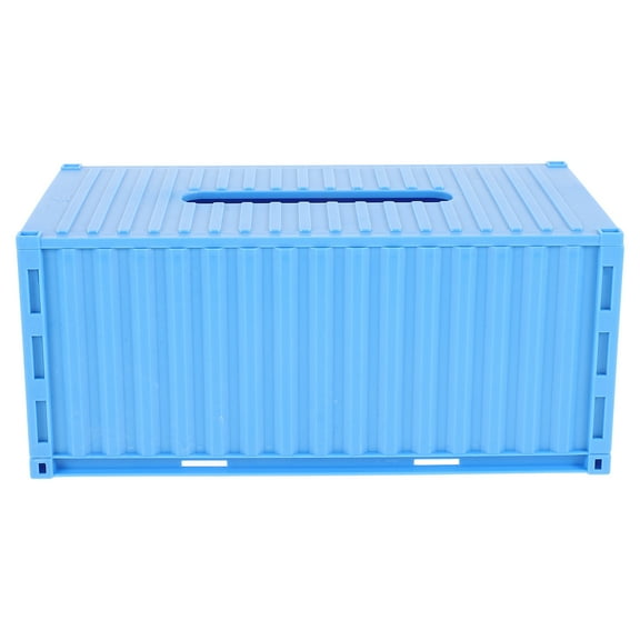 Decorative Rectangular Tissue Box - Vintage Shipping Container Shaped Tissue Dispenser Box Hand Towel Case For Car Home And Office