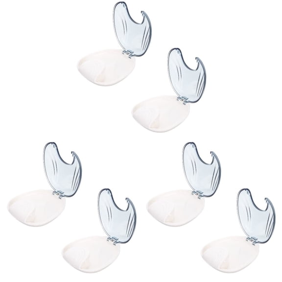 Container To- Orthodontic Denture Cups False Cup Partial Containers Night Press- Household Bath Storage Aligner Shell Small Shape Cases Portable Dentures Shaped Case Teeth Travel 6pcs