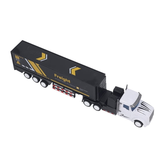 Container Truck Toy High Simulation Inertial Trailer Model Extended Carriage Inertial Car Toy for Boys Gift, 11.6x2.4 in / 29.5x6 cm