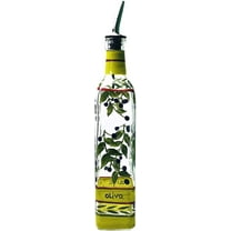 Containly Glass 16 oz Oil & Vinegar Dispensing Bottle with Drip Free Nozzle