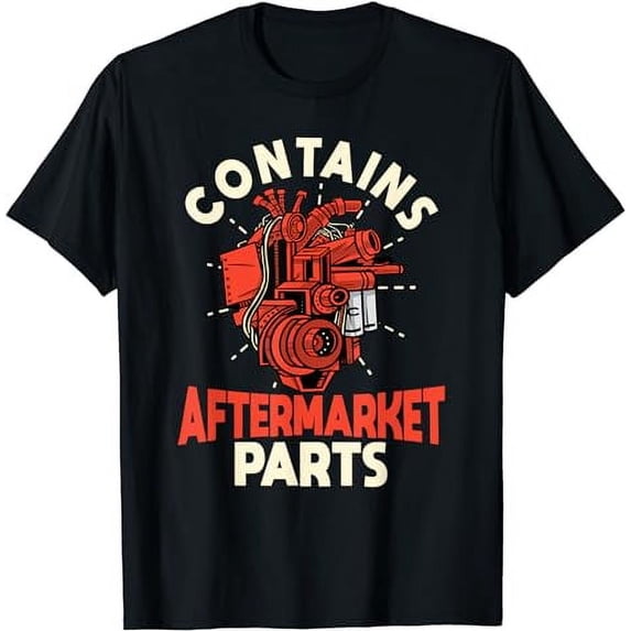 Contains Aftermarket Parts Open Heart Surgery Survivor mens T-Shirt